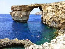 Azure window auf Gozo