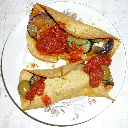 Mexikanische Tortilla mit Gemüse-Füllung #2