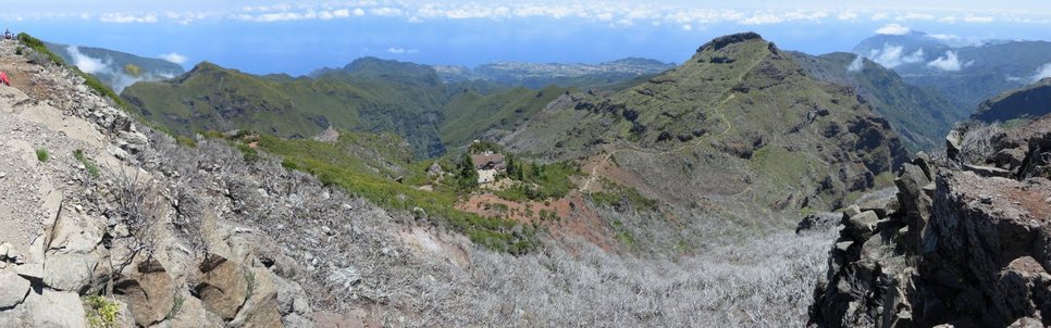 Panoramafoto. Standort: Pico Ruivo