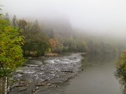 Dichter Nebel in Bad Münster am Stein