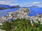 Aussicht auf Ålesund als HDR-Foto