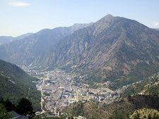 Aussicht auf Andorra la vella