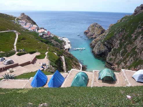 Campingplatz auf der Insel Berlengas